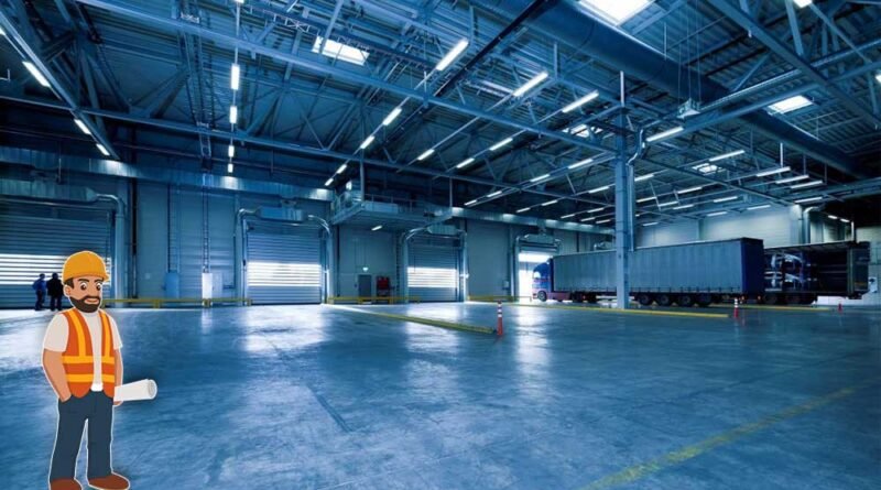 Check While Constructing Modern Warehouse Building