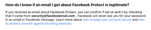 security facebookmail legit
